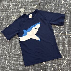 Hanna Andersson 6/7 Rash Guard Shark Print